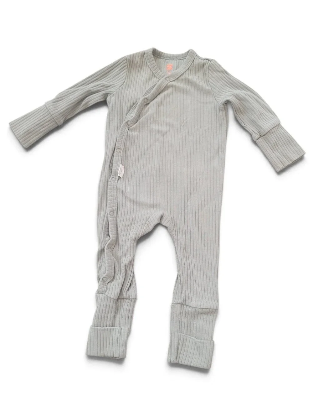 Hema Baby Bamboo Green Ribbed Pajamas Size 0-3 Months